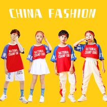 Girl Jazz Dance Suit Hip Hop Street Dance Boy Load Wave 61 Childrens Games Costume Cheerleaders perform the summer