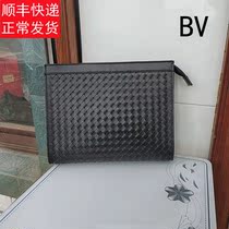 EBV Hand Grab Bag Mens Head Layer Bull Leather Weave Large Capacity Business Genuine Leather Wallet Fashion Wash and Wash Containing Trends