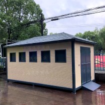 Outdoor mobile garbage House Park finished product classification recycling room carved board sanitation collection pavilion Shanghai factory custom-made