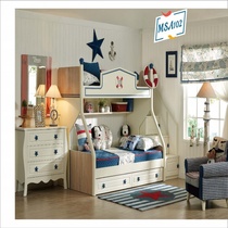 My family is very harmonious I love my family Wood nautical shi ji children bed texture architecture strong bunk bed MSA6102