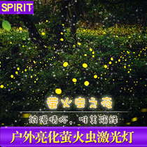 Outdoor waterproof photo leaves Firefly full of stars Laser Light Laser Light Scenic Lawn Brightening Garden Forest Landscape Lights