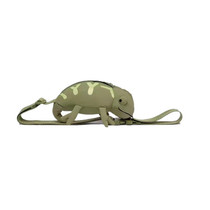 Cartoon cute green lizard bag chameleon children bag baby shoulder Cross bag animal shaped running bag candy bag