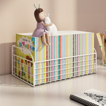 Book Containing Boxes Iron Art Bookshelves Desktop Shelve Simple Children Student Baby Desk On a layered bookcase