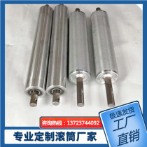 Customized non-standard active driven roller head machine tail conveyor roller galvanized stainless steel wheel high quality bearing
