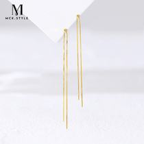 Ear Line 2022 New Tide Earrings Woman South Korea Earrings Temperament Superior Atmospheric Net Red Long earrings Earrings Accessories
