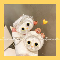 Stereo transparent cat for Huawei freebuds4i protective cover freebudspro3 4th generation soft shell wireless Bluetooth headset Apple airpodspro1