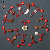 Peach Wood pregnant woman Baby Baby Baby evil evil shock black dog tooth wild peach pendant portable pig bone pin brooch