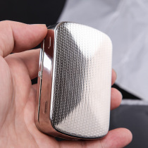 Cigarette box portable moisturizing sealed personality metal cigarette case fashion men stainless steel hand cigarette tobacco pipe box