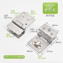 Hinge dressing table cabinet door glass cover tempered flat folding folding square non-opening can be clamped thick 5-8 8-10mm