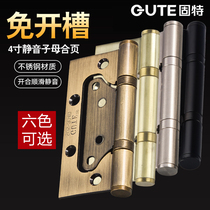 Gute 4 inch stainless steel child hinge free slotted bronze door folding hardware accessories (2 pieces Price)