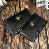 Men Hands Bag Fashion Large Capacity Soft Leather Wallet Spirit Society Small Group Hand Wallet Korean Version Business Mens Bag