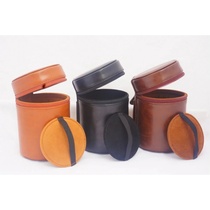 Suitable for Canon SLR lens barrel camera bag lens bag leather barrel portable leather case protection anti-collision running bag storage