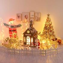 Christmas set house decoration mall decoration supplies theme kindergarten decoration Christmas snowman Festival snow house ornaments