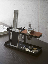 Watch glasses Mobile phone shelf Key remote control storage box Simple living room Bedside table Desktop jewelry box