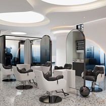 New net celebrity barber shop double-sided mirror hair salon special hair salon mirror high-end floor-to-ceiling mirror vertical barber mirror table