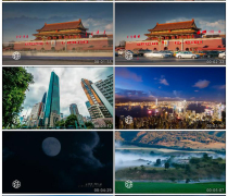 Beautiful Chinese attractions scenery delay shooting Chinas great rivers and mountains video material