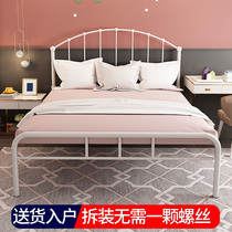 1 m 5 iron bed modern minimalist iron art bed children 1 m 8 double Nordic princess bed frame 1 m 2 single iron frame bed