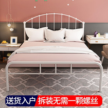1 m 5 iron bed modern minimalist iron art bed children 1 m 8 double Nordic princess bed frame 1 m 2 single iron frame bed