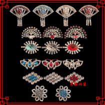 Drama double-light collar theatre Beijing drama diamond diamond butterfly fan bra bra needle stage clothing accessories