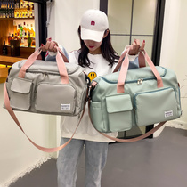  Travel bag Womens portable large-capacity storage bag Mens lightweight waiting for childbirth fitness bag Short-distance travel bag luggage bag