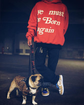 CPFM Ye Must Be Born Again KANYE KANYE KANYE foaming hoodie male pullover sweatshirt female