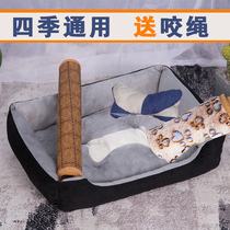 Season Universal Dog Nest Easy Cleaning Cat Nest Large Dog Warm Pet Mat Indoor Outdoor Net Red Cold Mat mat