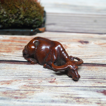 Su Gongs solid copper Zodiac lucky cattle turn around the world