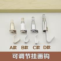 Painting exhibition hanging hook rail adjustment adhesive hook rope painting rope hanging painting piece Code Art Museum wire hook painting exhibition adhesive hook