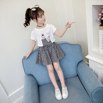 Net red Childrens clothing Girls  dresses Summer 2021 new Korean version of the tide childrens girl skirt foreign princess skirt