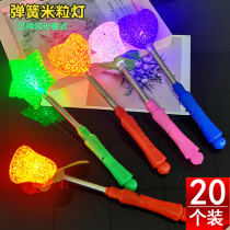 Hot sale Luminous rice stick Flash particle light Night Market Childrens gifts School toys Micro-business push scan code gifts
