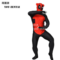 (NM Na Moyuan Yu Moyuan)Panda Deadpool cosplay clothes Lycra fight head points 3D