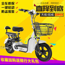 Small electric car 48v female battery car Adult walking electric bicycle double long-distance runner electric battery car