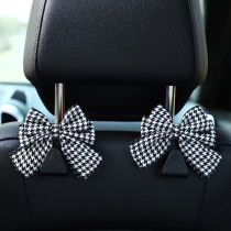 Car Hook Cute Creative Multifunction Practical Butterfly Knot Seat Back Small Hook On-board Interior Ornament Large Full Woman