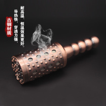 Chuankangfu multifunctional beauty salon moxibustion stick coarse Wormwood smoked pure copper moxibustion device rolling large hand grip tool