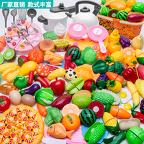 Can cut fruit childrens toys girl vegetables cut music set baby home kitchen cooking boy