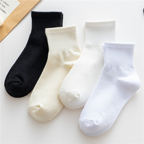 Pure socks childrens socks summer cotton ins tide black Xinjiang cotton womens autumn winter stockings spring and autumn