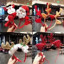 Christmas Deer Corner Hair Stirrup Christmas Head Accessories Hair Accessories Elk Deer Head Stirrup Adornment Adult Children Dress Ornaments Head Button