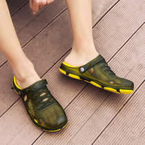 Summer new Baotou sandals casual fashion trendy shoes men wear sandals slippery hole mens shoes