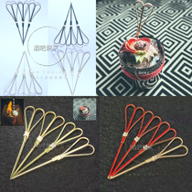 Bar gathering scissors cocktail decoration sign heart-shaped cocktail skewers bamboo stick 100