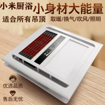Air-warming Yuba gypsum board embedded heater PVC integrated ceiling toilet 30x30 heater three-in-one