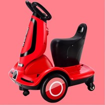 The New Red Car Childrens electric motorcycle baby can sit on the four-wheel remote control car balance toy transfer car elegant