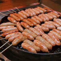 Jinwang meat sausage volcanic stone sausage stone sausage whole box commercial barbecue 60g200
