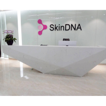 Company front desk Simple modern paint consultation front desk shaped reception desk Creative cashier Office bar customization