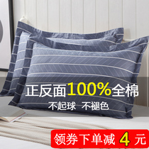 A pair of cotton pillowcases 100% cotton single double padded pillowcase 48x74cm large pillowcase Nordic