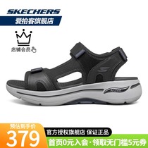 Skechers Skechers 2021 summer new mens shoes velcro thick-soled sports wind sand beach shoes casual sandals