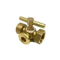 Brass thickness and high pressure double head 4 points three triplex plug valve pressure gauge three-way plug valve 4 min-M20*1 5DN15