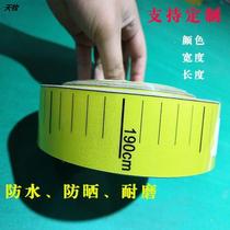 Surface ruler 54WGH_16 sticker liquid position ruler scale sticker meter ruler self-adhesive tank scale mark water level