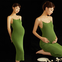 New pregnant women Photo clothing casual hipster knitted slim halter skirt pregnancy photo photography theme clothing