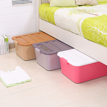 Heated and thickened plastic bed finishing storage box bed bottom flat drawer type clothing bainer storage box snack box