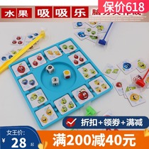 Board game fruit stick Brain battle Puzzle parent-child toy Logical thinking training